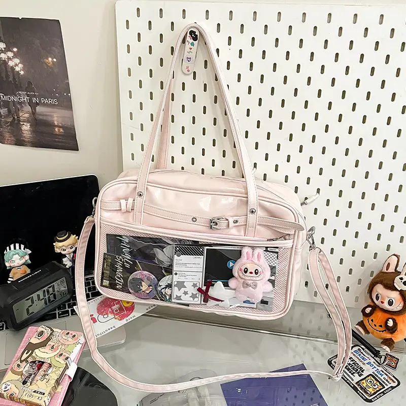 Transparent Two-Dimensional Pain Bag Large Capacity Women's Shoulder Crossbody Tote - Image 4