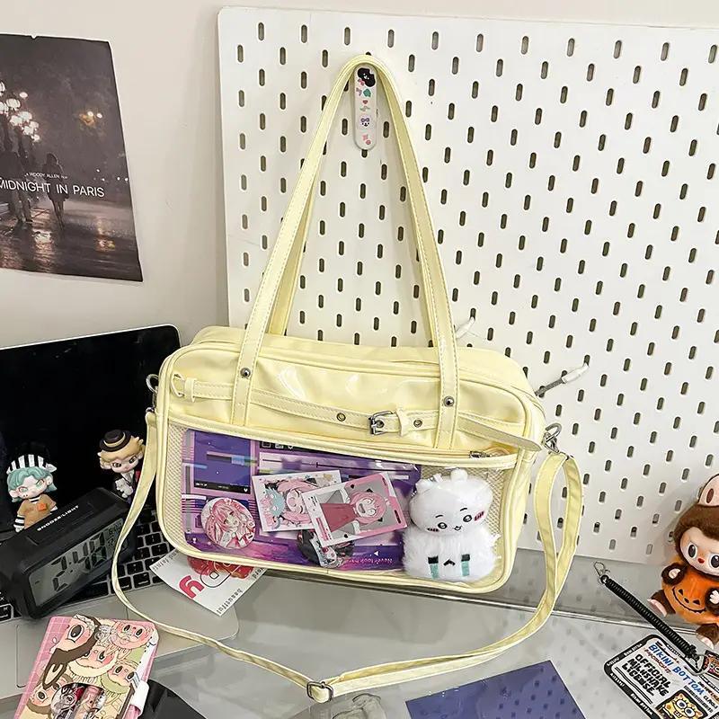 Transparent Two-Dimensional Pain Bag Large Capacity Women's Shoulder Crossbody Tote - Image 5