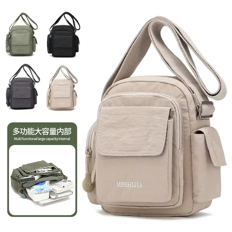 Ultra-light Waterproof Crossbody Messenger Bag for Men Women - Image 5