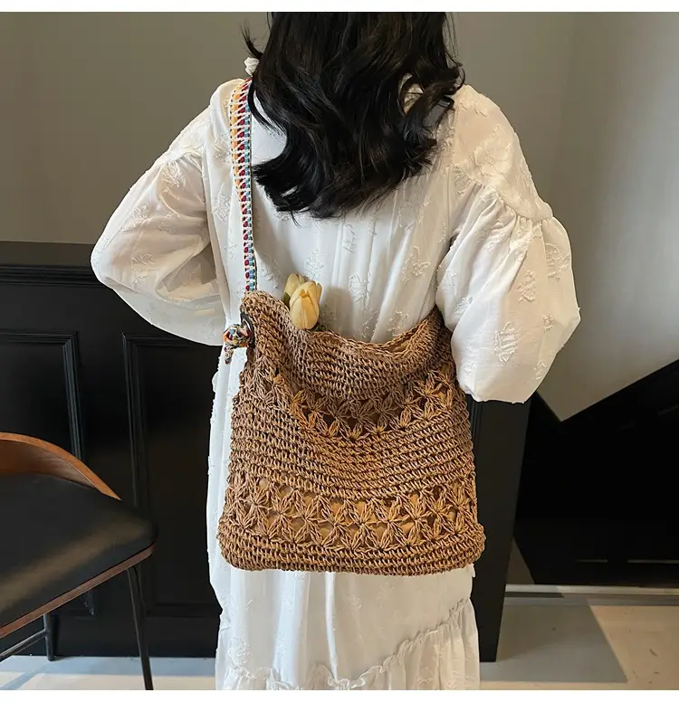 Women Cross-Border Woven Bag Large Capacity Summer Tote — feature 11