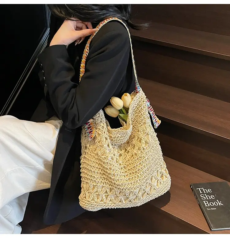 Women Cross-Border Woven Bag Large Capacity Summer Tote — feature 15