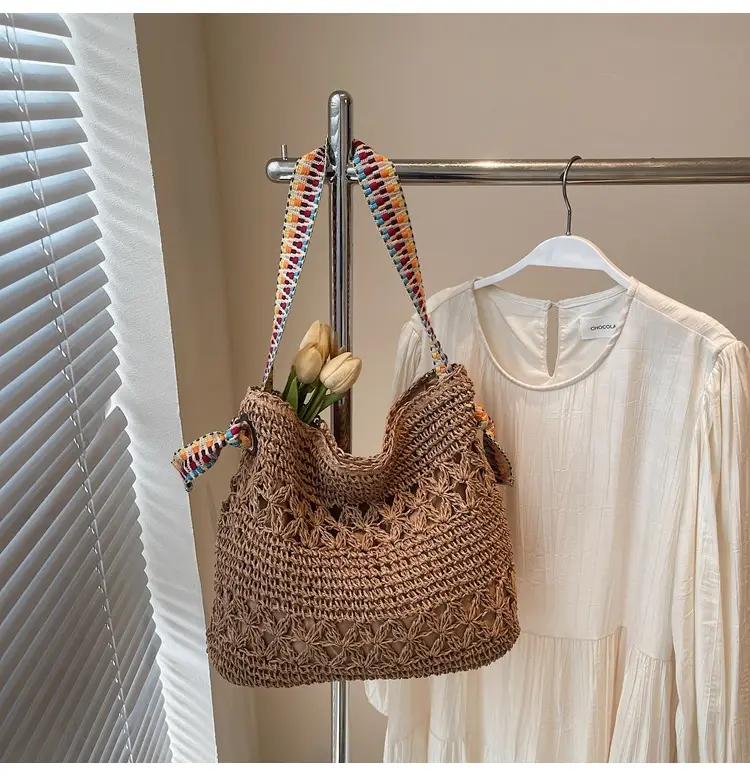 Women Cross-Border Woven Bag Large Capacity Summer Tote — feature 21