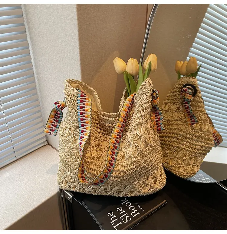 Women Cross-Border Woven Bag Large Capacity Summer Tote — feature 22