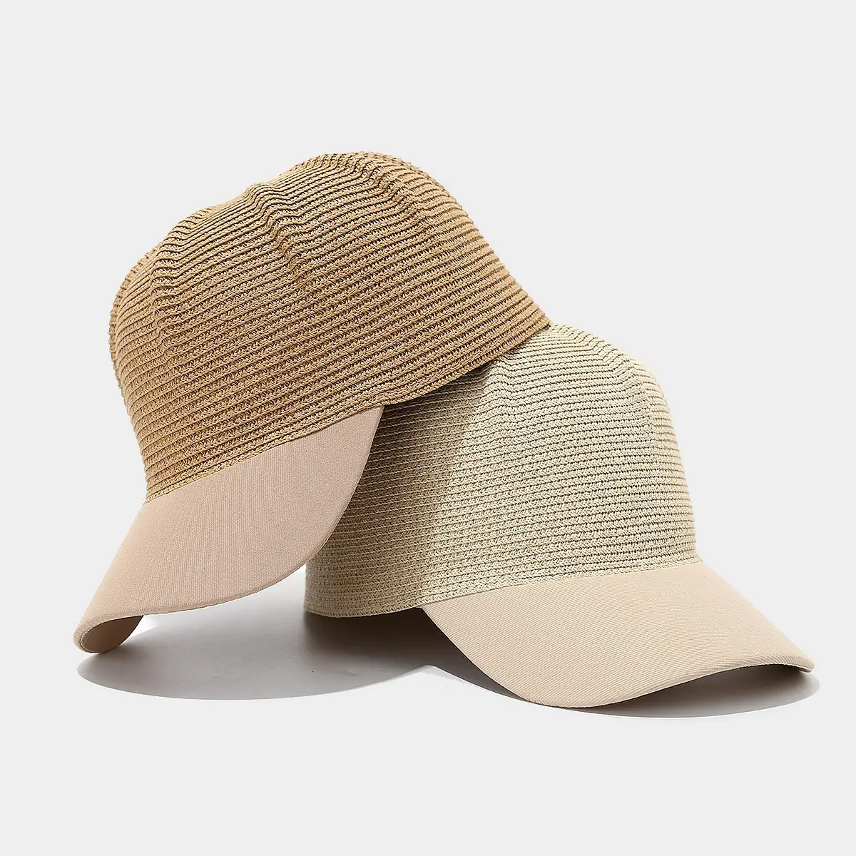 Japanese Style Straw Sun Hat Women Black Beige Brown