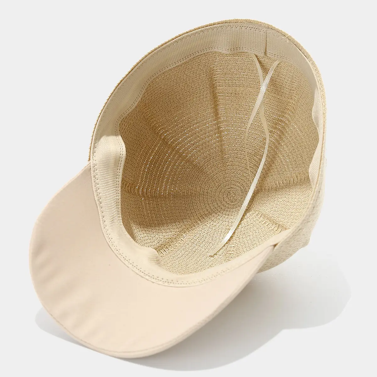 Japanese Style Straw Sun Hat Women Black Beige Brown