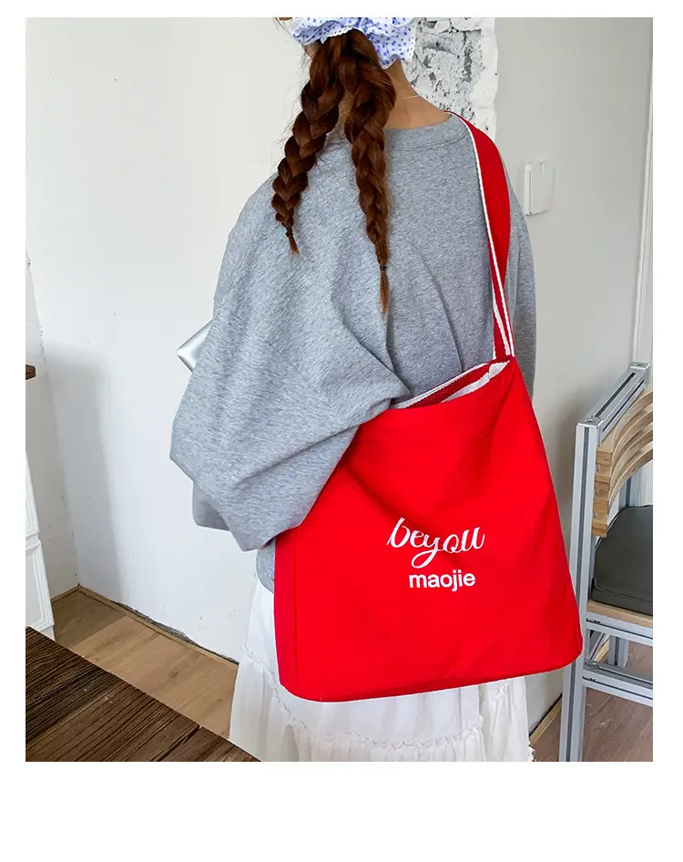 Women Striped Canvas Shoulder Bag 2025 New Lightweight Fashion Tote — feature 20