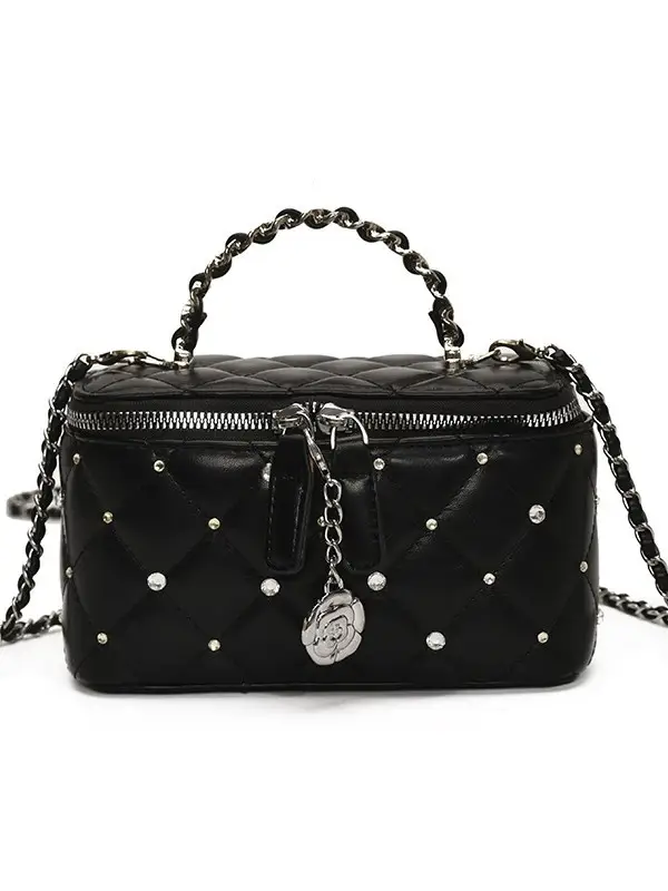Trendy Quilted Chain Shoulder Bag for Women - Image 9