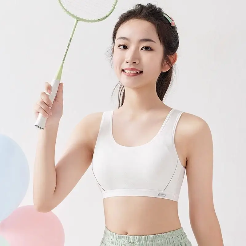 Sports Underwear for High School Students Puberty Vest Shock-proof Running Junior High School Students Breathable Big Boy Girl Bra