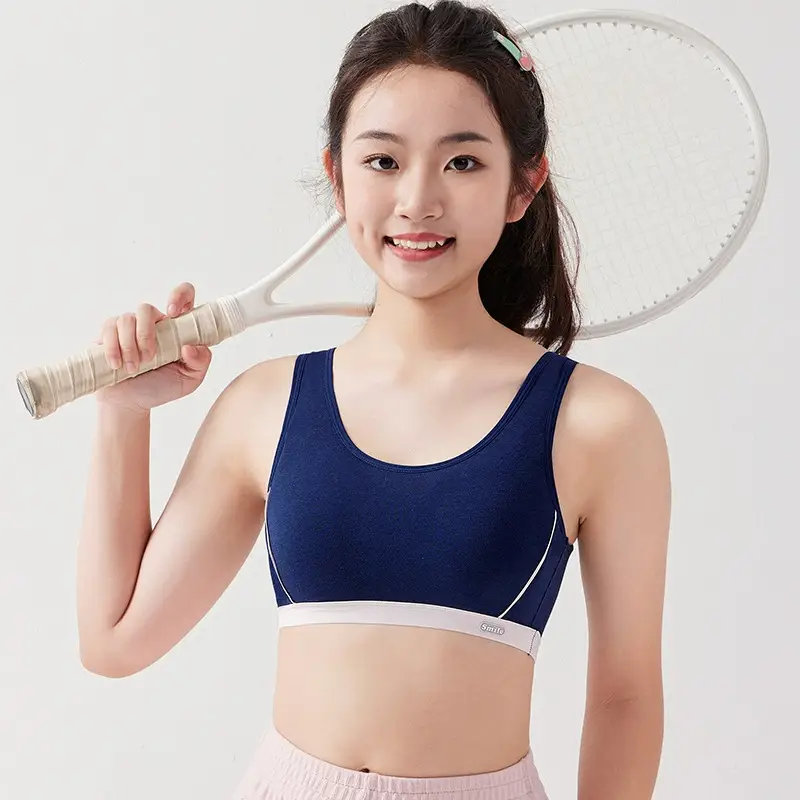 Sports Underwear for High School Students Puberty Vest Shock-proof Running Junior High School Students Breathable Big Boy Girl Bra