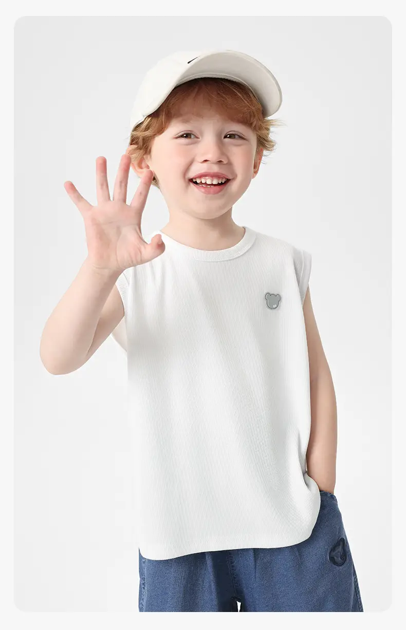 Right European Boys' Sleeveless Vest Summer Light Blue 2026 — feature 13