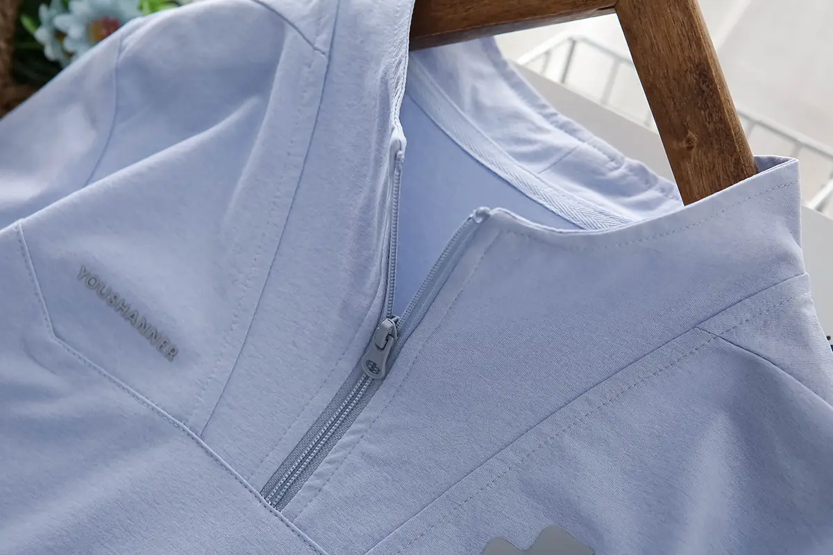 Boys 2025 Summer White Zip Front T-Shirt — feature 8