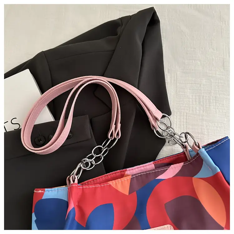 2025 Printed Color Contrast Women's Tote Bag Large Capacity — feature 14