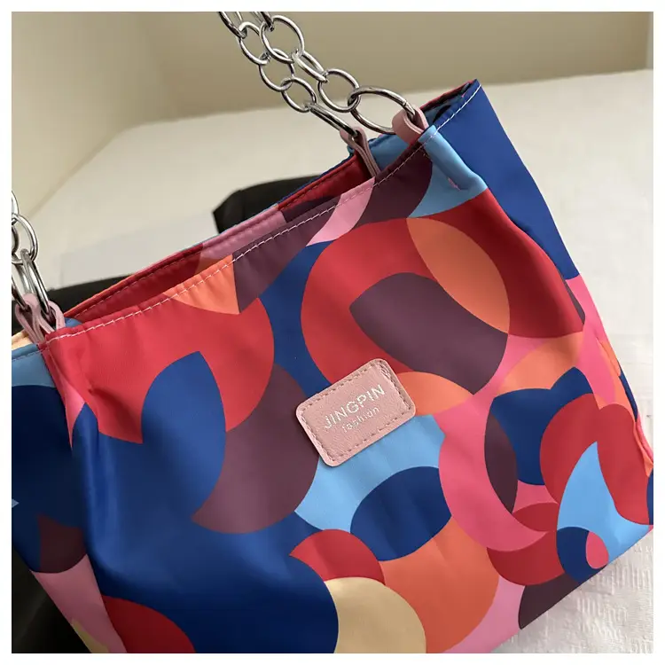 2025 Printed Color Contrast Women's Tote Bag Large Capacity — feature 16