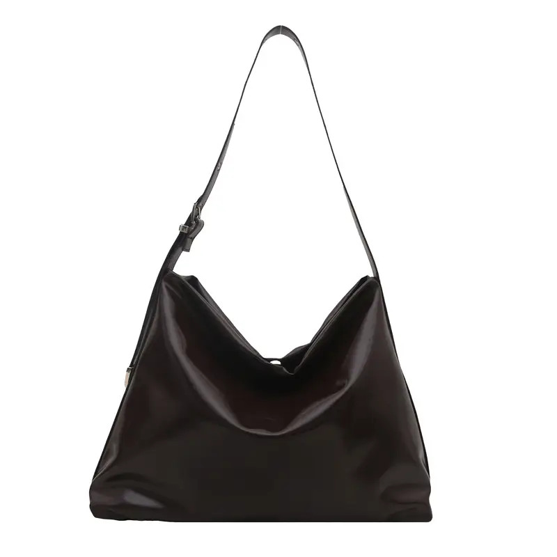 Maroon Leather Crossbody Bag for Women Large Capacity - Image 8