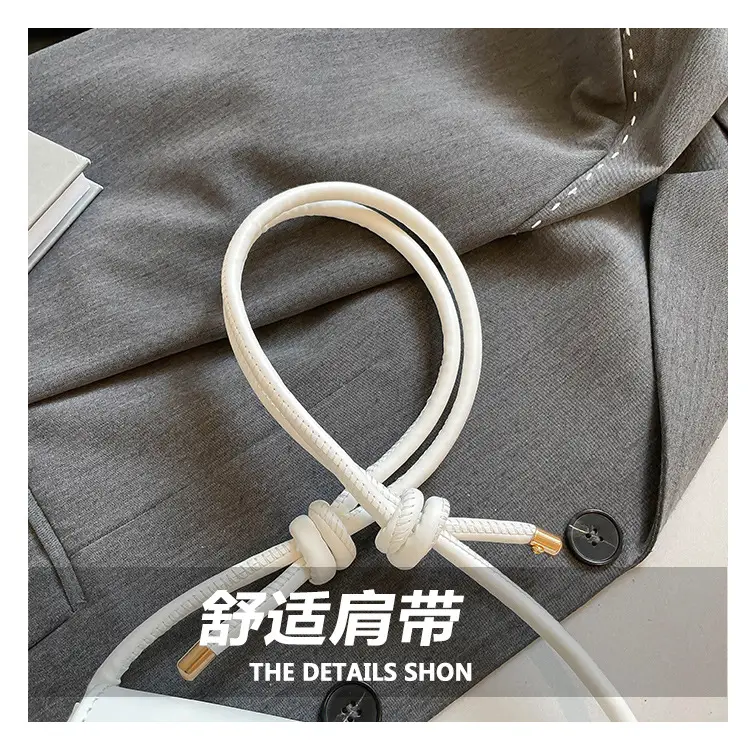 Women's Cream White Crossbody Bag with Gold Clasp — feature 5