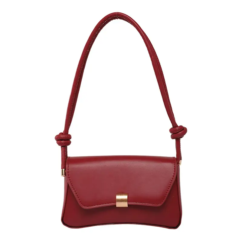 Women's Cream White Crossbody Bag with Gold Clasp - Image 4