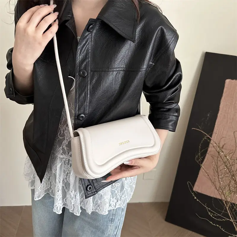 Pink Leather Shoulder Bag for Women 2025
