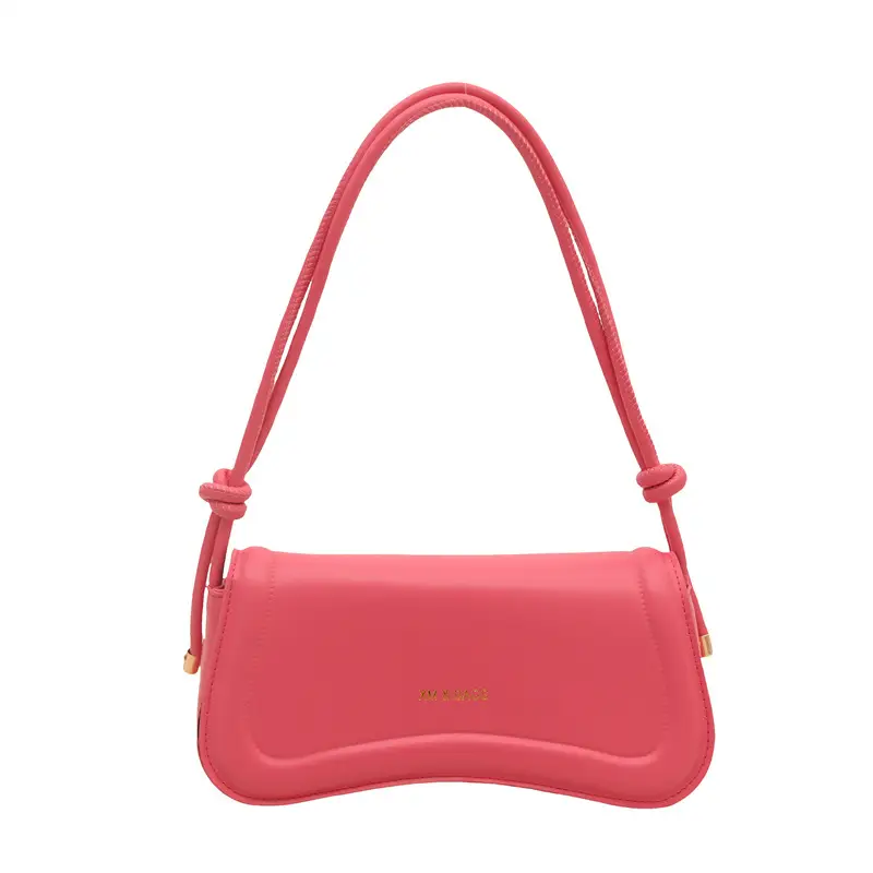 Pink Leather Shoulder Bag for Women 2025