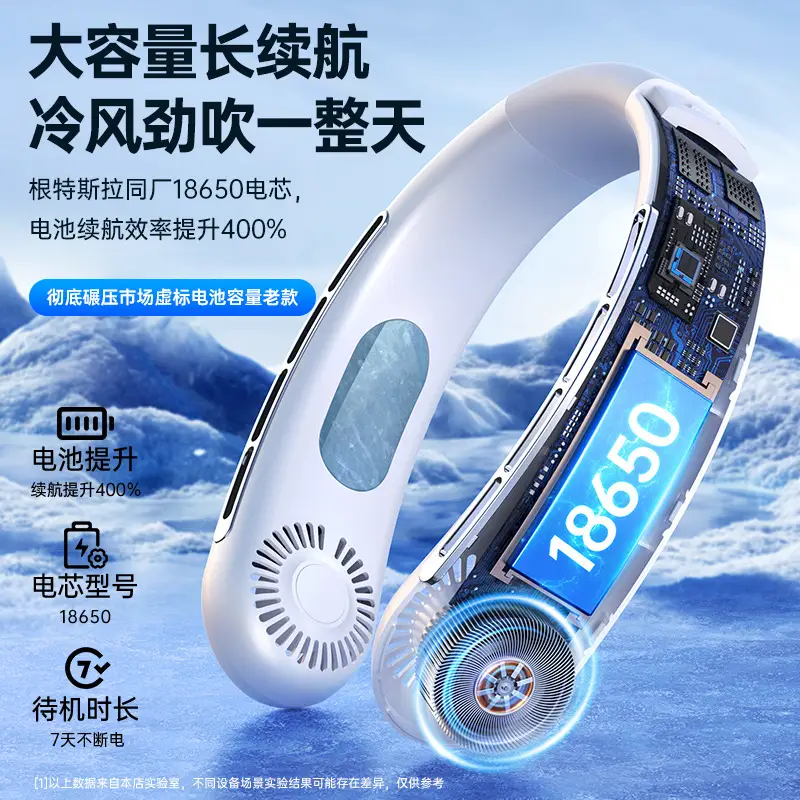 New Style Neck Fan USB Charging Lazy Outdoor Portable Quiet Turbo Neck Bladeless Mini Fan