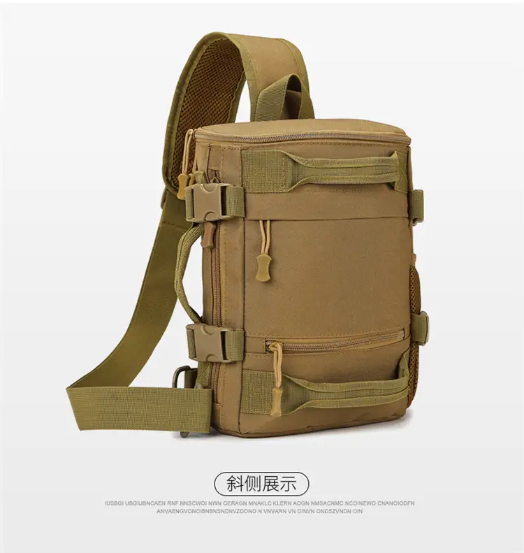 Masawe Tactical Shoulder Bag Large Capacity Tan Multi-Functional — feature 24