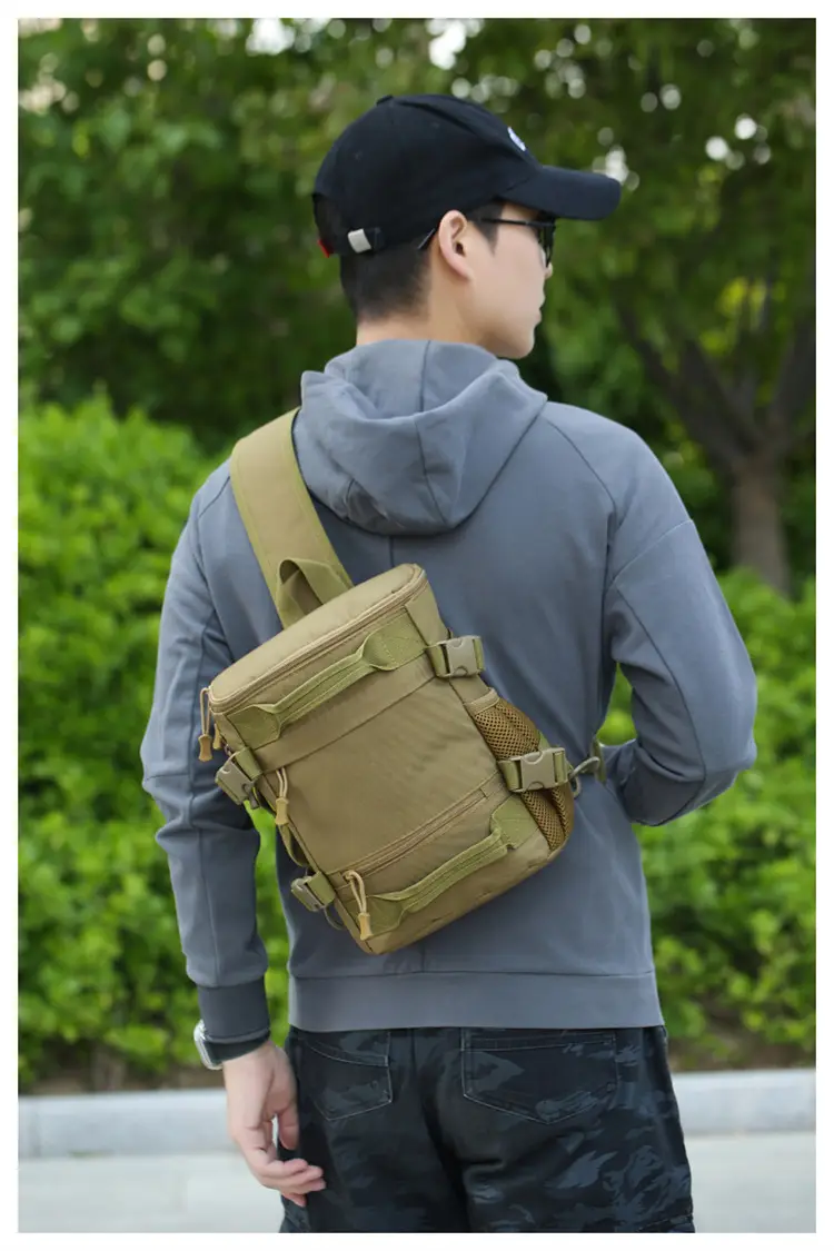 Masawe Tactical Shoulder Bag Large Capacity Tan Multi-Functional — feature 37