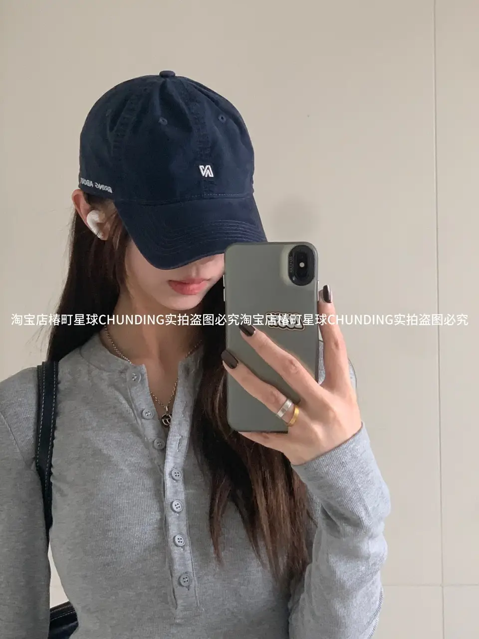 Maroon Baseball Cap with Deep Head Circumference — feature 3