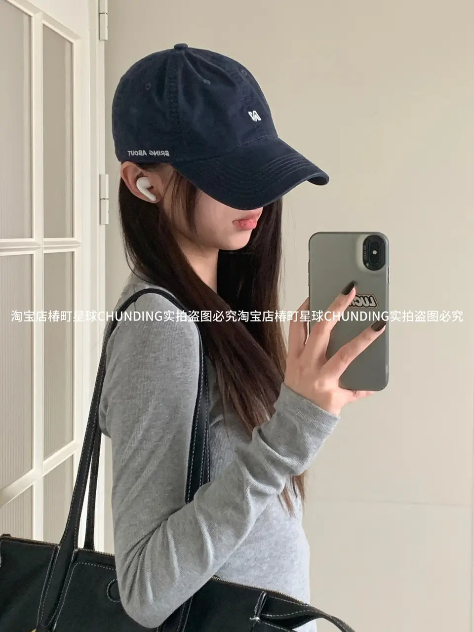 Maroon Baseball Cap with Deep Head Circumference — feature 4