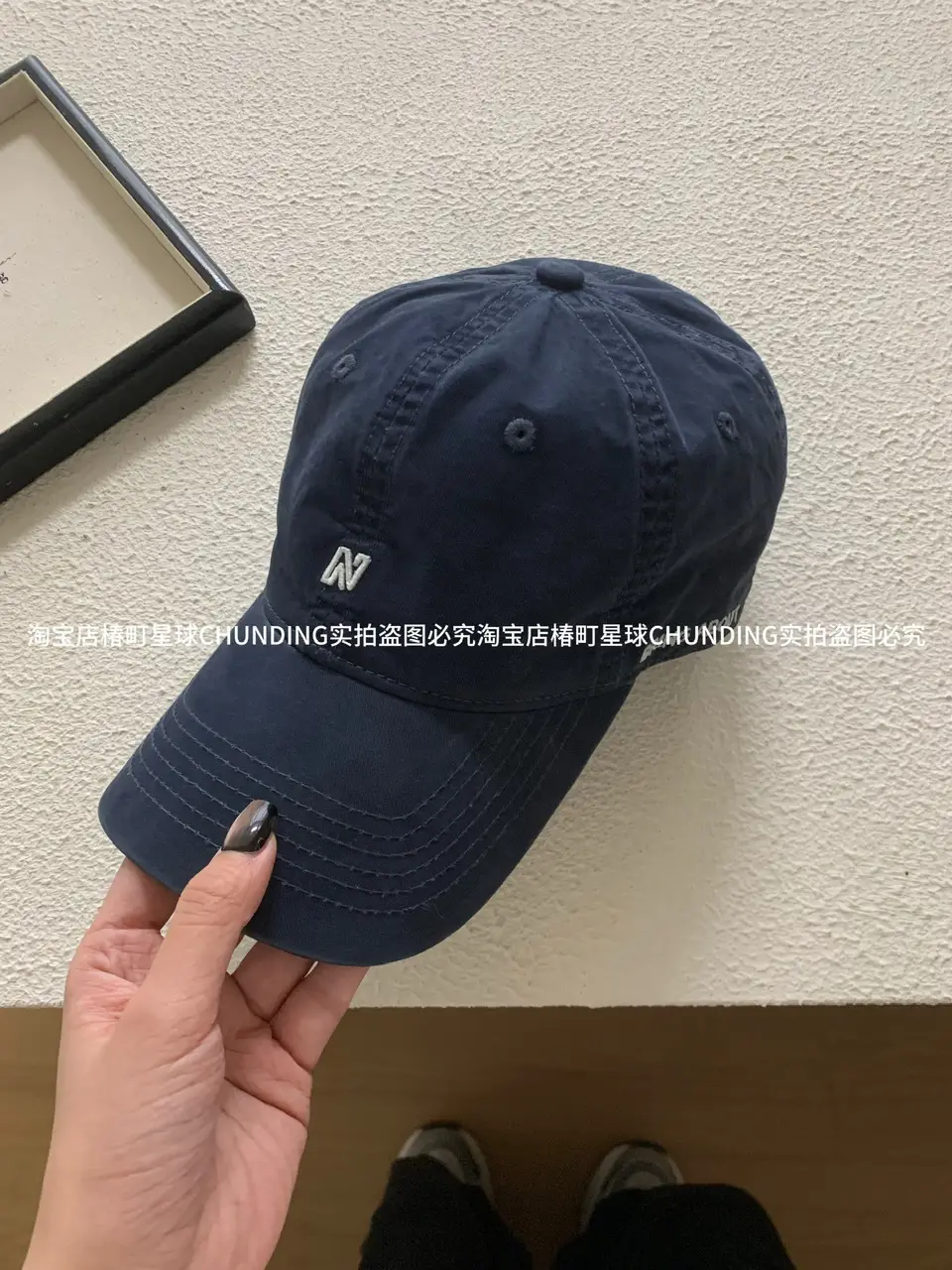 Maroon Baseball Cap with Deep Head Circumference — feature 8
