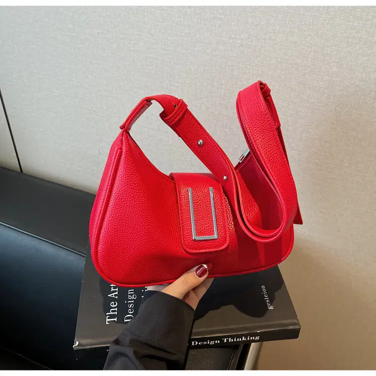 Red Retro Crossbody Bag for Women Summer 2025 — feature 17