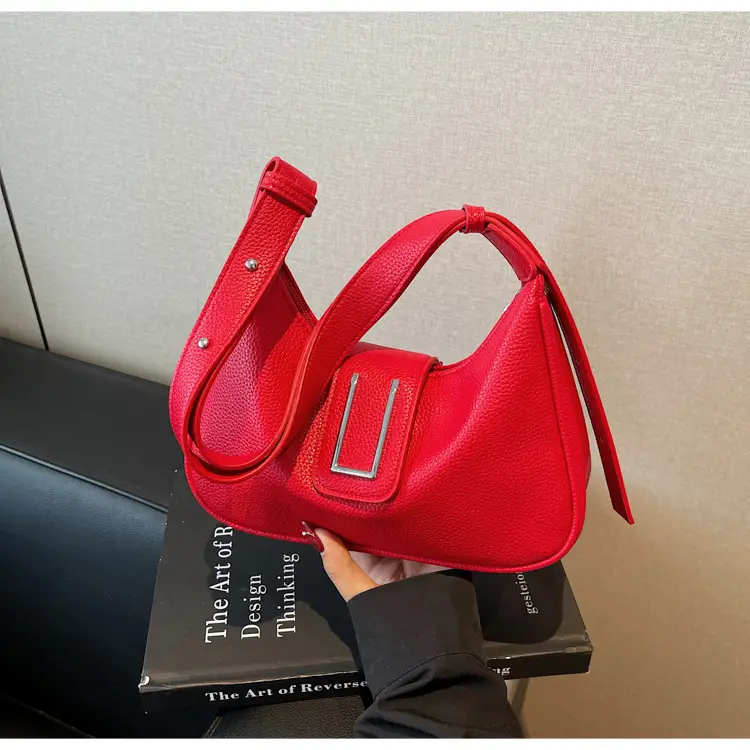Red Retro Crossbody Bag for Women Summer 2025 — feature 18