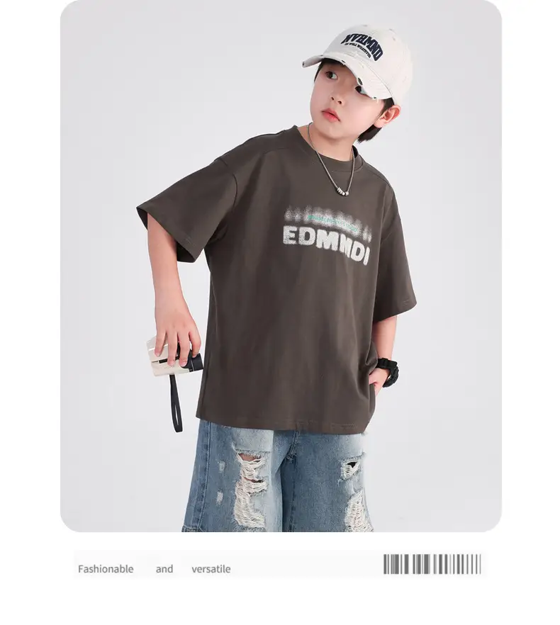 Boys Pure Cotton Summer T-Shirt White 2026 — feature 12