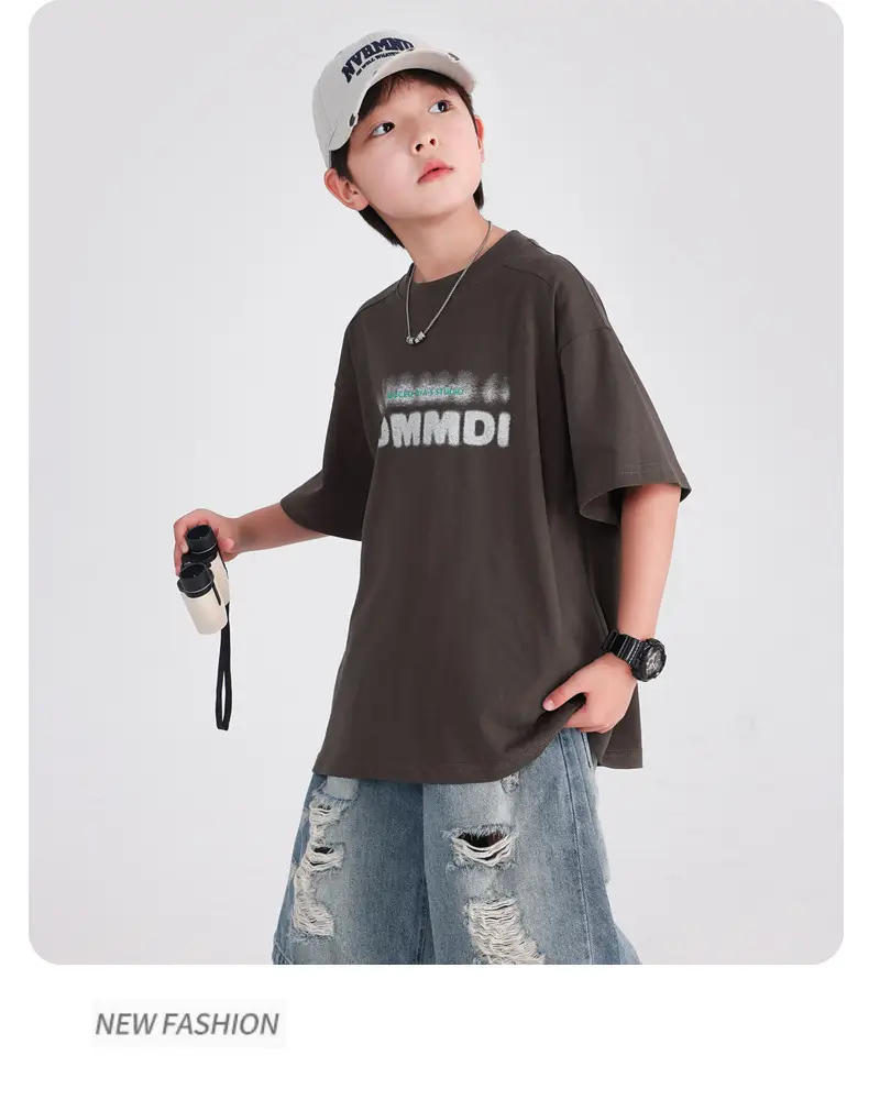 Boys Pure Cotton Summer T-Shirt White 2026 — feature 13