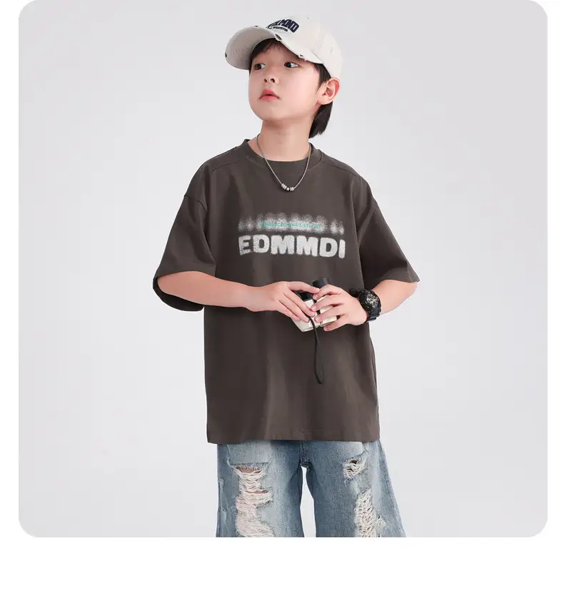Boys Pure Cotton Summer T-Shirt White 2026 — feature 14