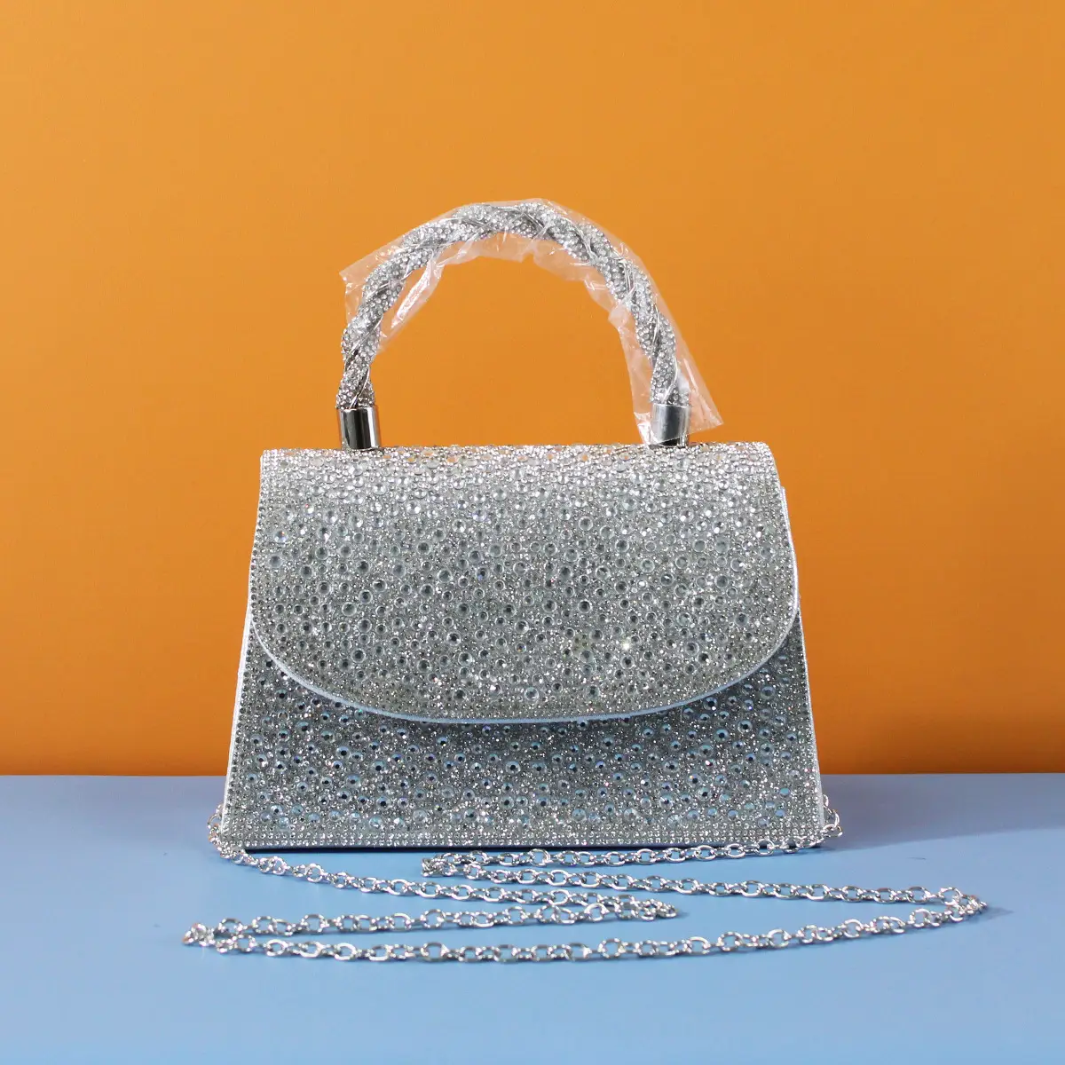Diamond Encrusted Evening Clutch Bag Set of 3 - Image 3