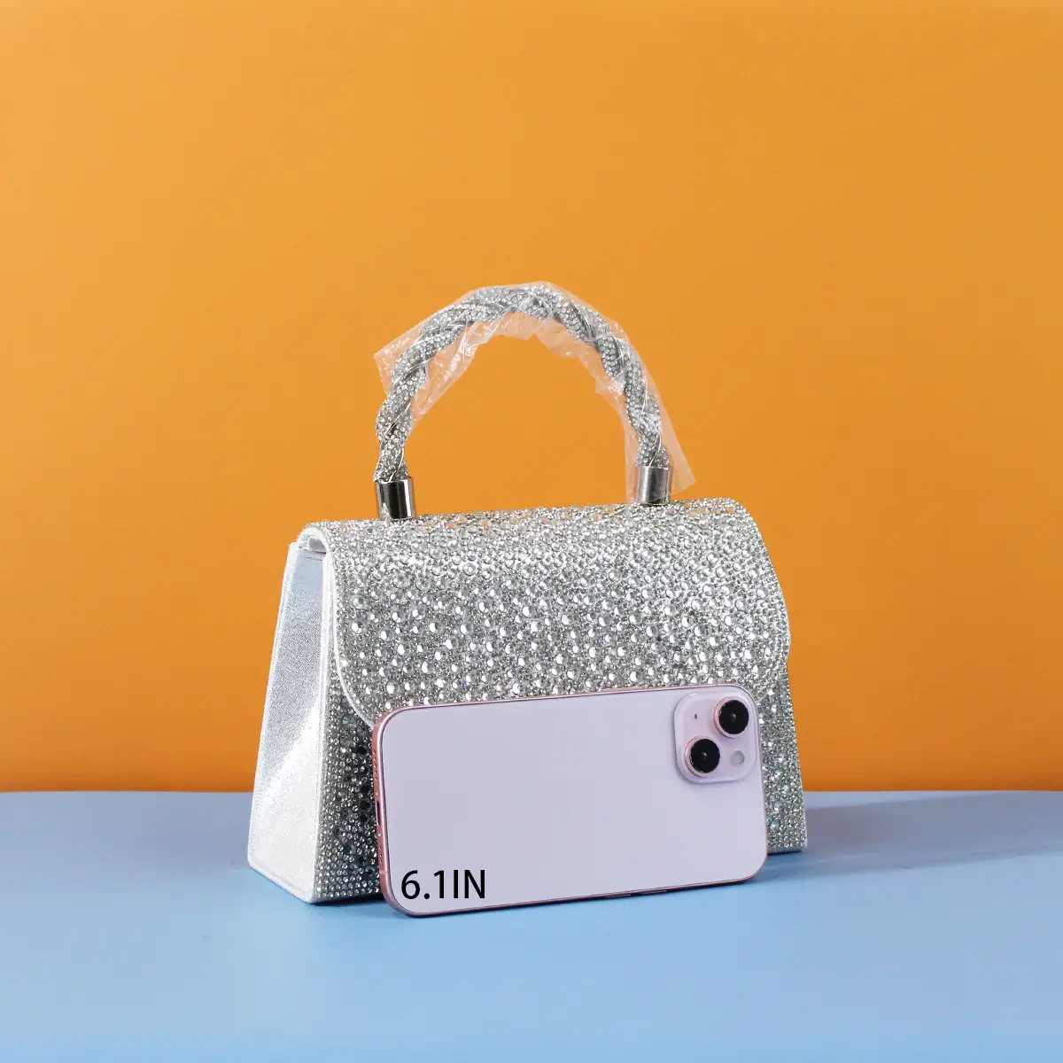 Diamond Encrusted Evening Clutch Bag Set of 3 — feature 12