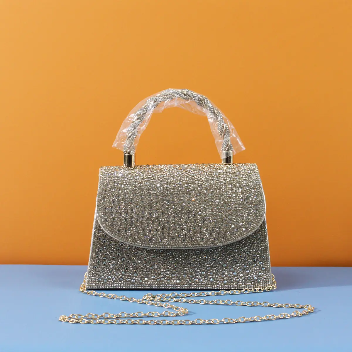 Diamond Encrusted Evening Clutch Bag Set of 3 - Image 2