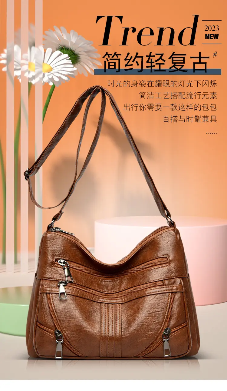 Black Leather Crossbody Bag for Women — feature 1