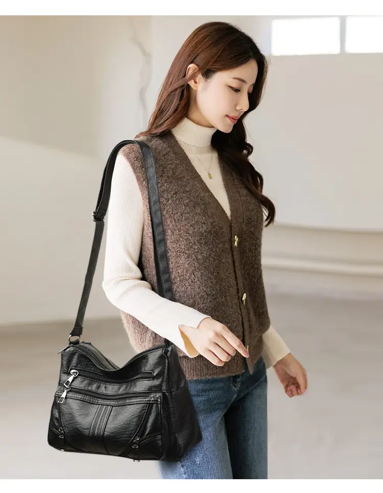 Black Leather Crossbody Bag for Women — feature 11