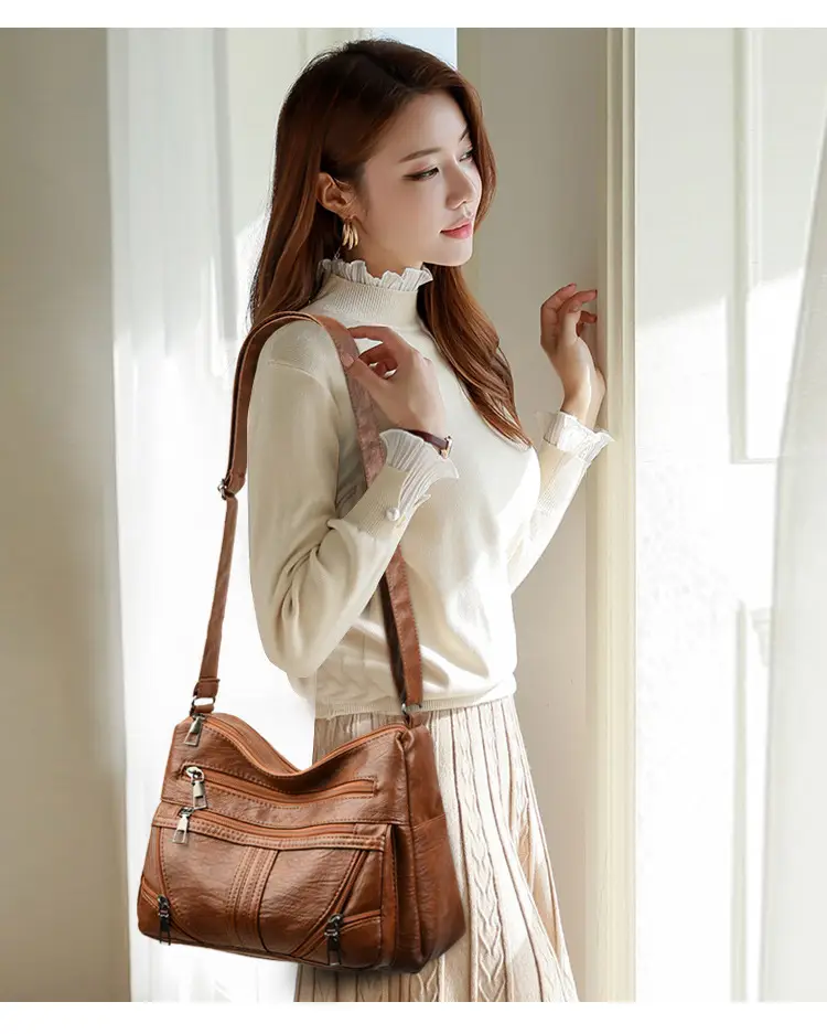 Black Leather Crossbody Bag for Women — feature 14