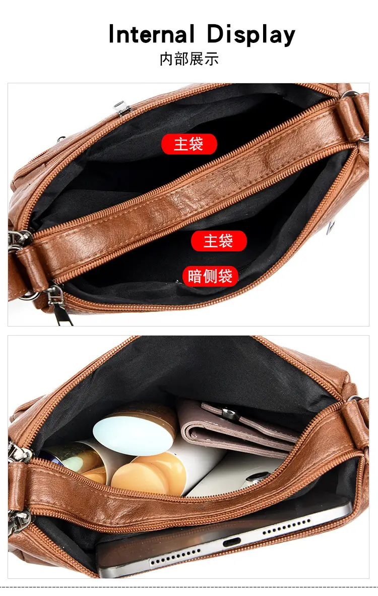 Black Leather Crossbody Bag for Women — feature 3