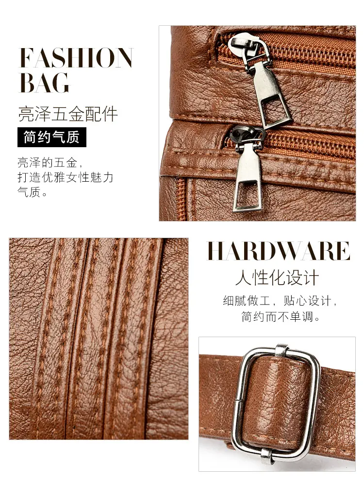 Black Leather Crossbody Bag for Women — feature 5