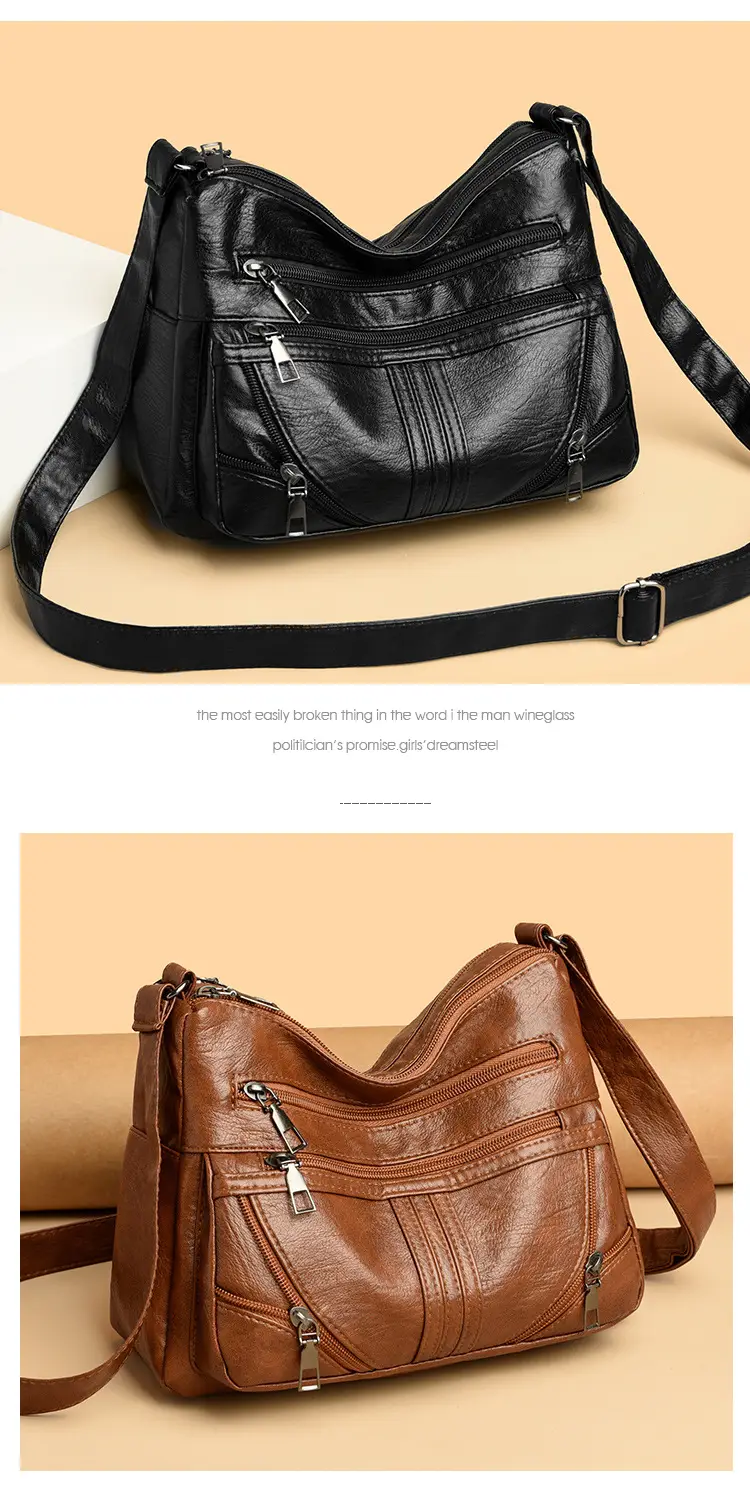 Black Leather Crossbody Bag for Women — feature 6