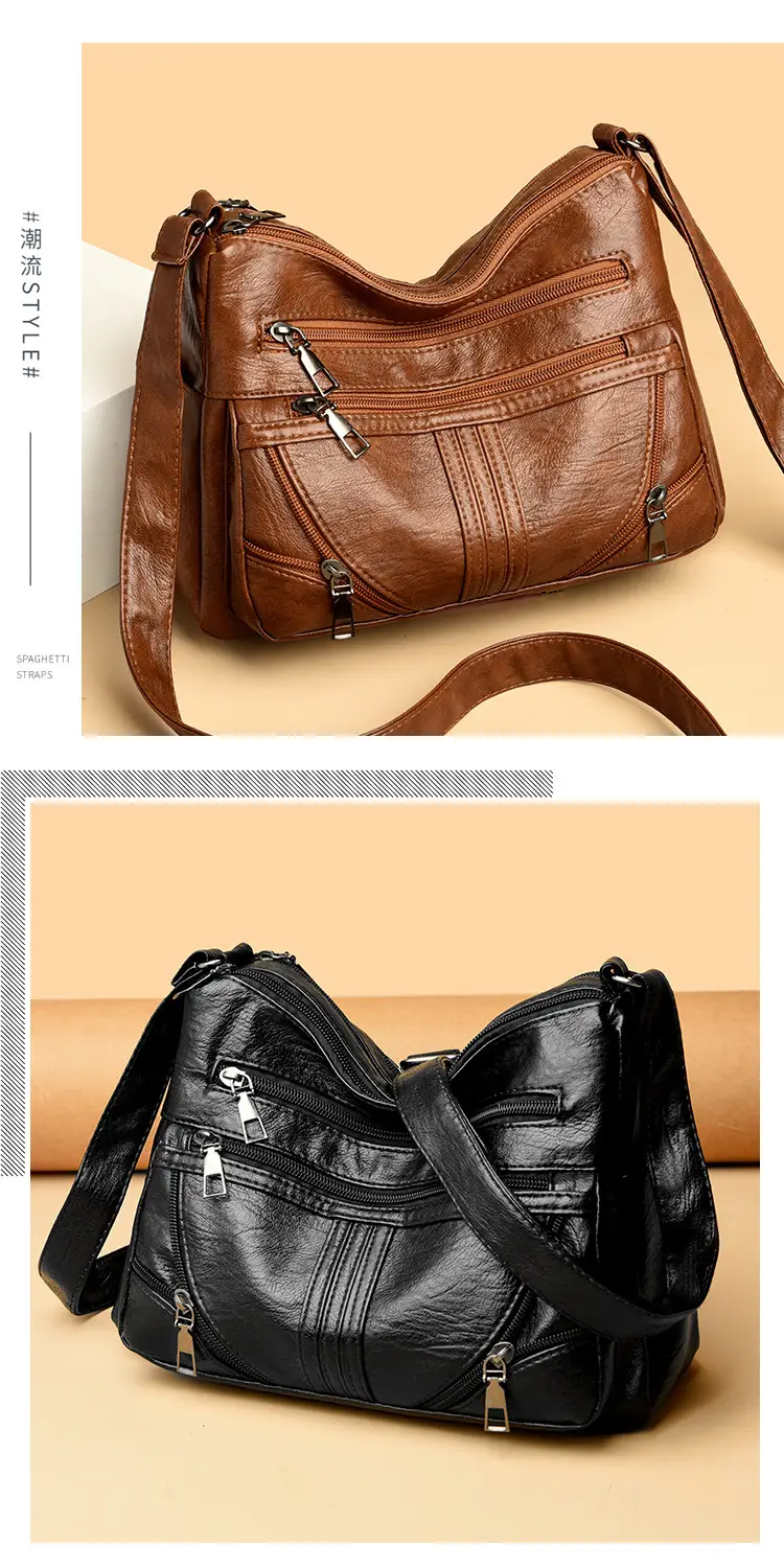 Black Leather Crossbody Bag for Women — feature 7