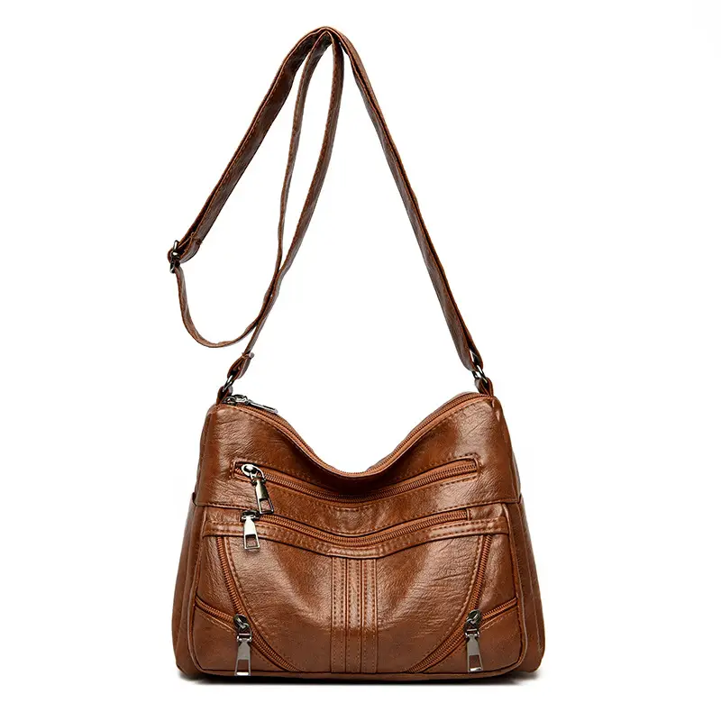 Black Leather Crossbody Bag for Women - Image 2