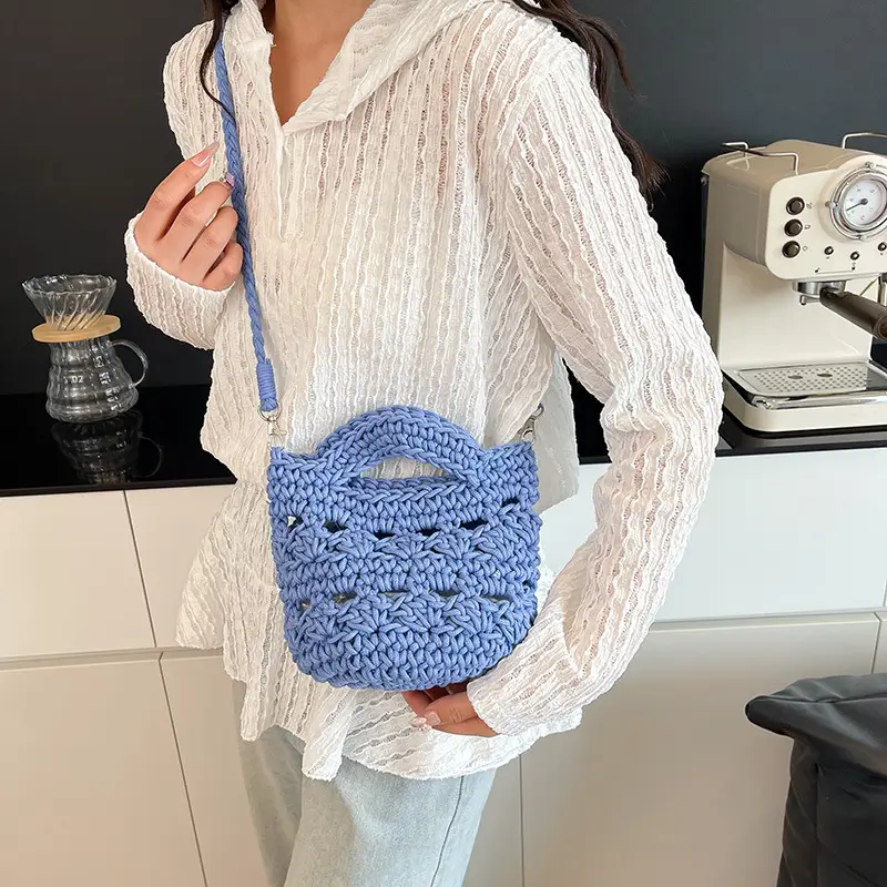 Cotton Rope Women's Crossbody Phone Bag - Image 8