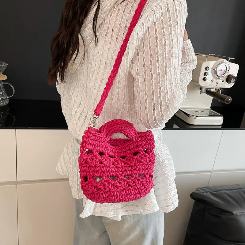 Cotton Rope Women's Crossbody Phone Bag - Image 9