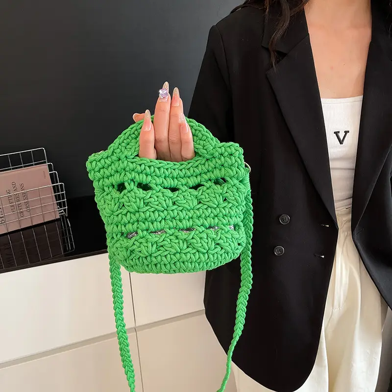Cotton Rope Women's Crossbody Phone Bag - Image 10