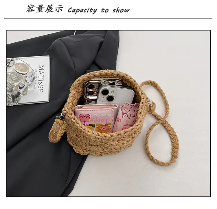 Cotton Rope Women's Crossbody Phone Bag — feature 10