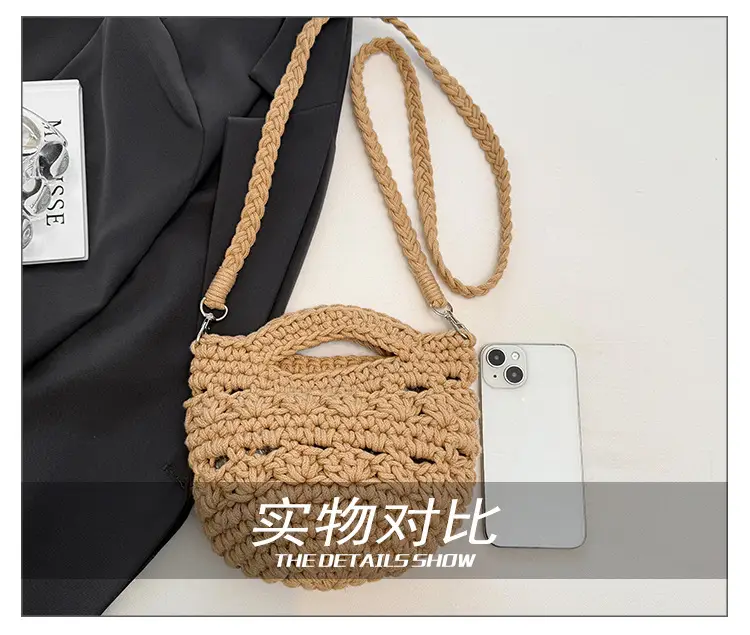 Cotton Rope Women's Crossbody Phone Bag — feature 9