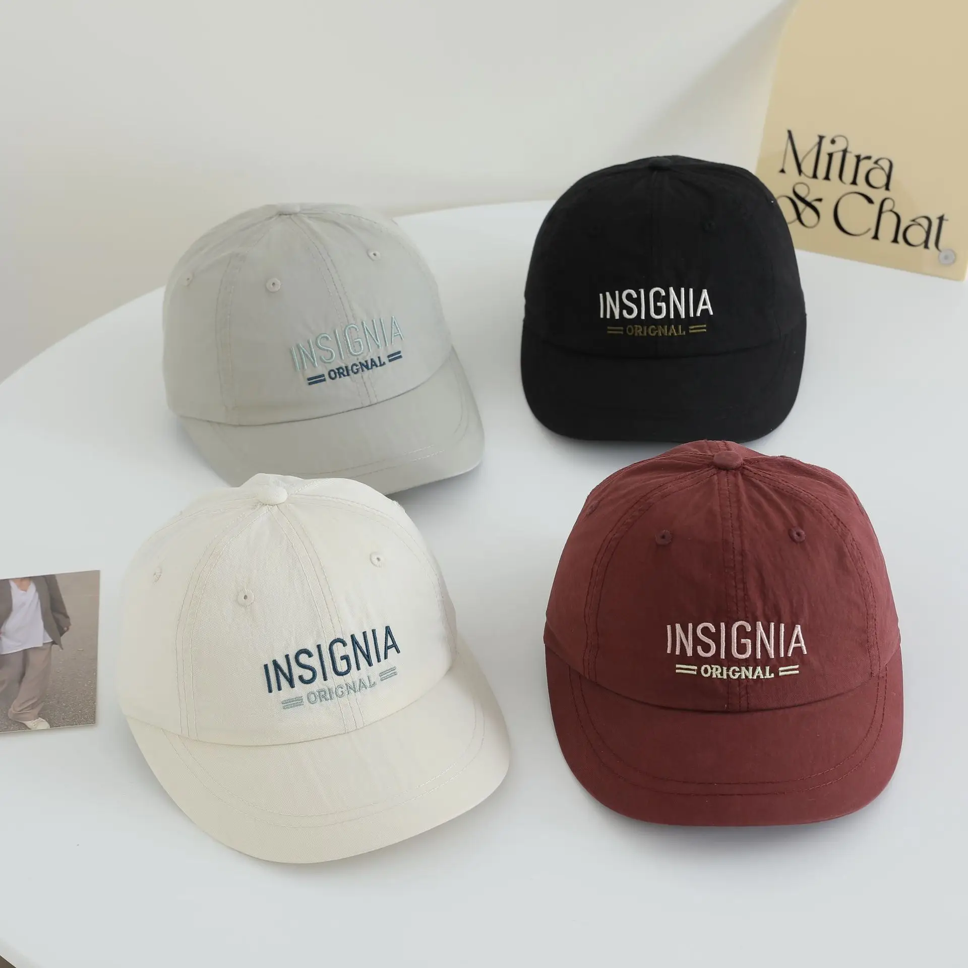 Maroon Embroidered Baseball Cap for Men Women - Image 9